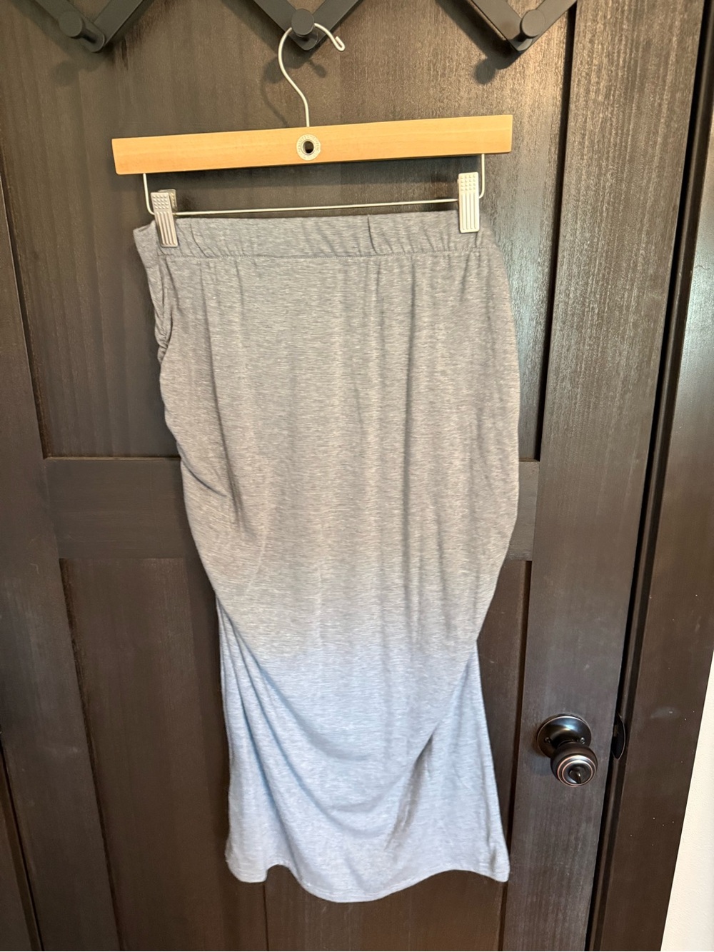 Women’s Gray Ruched Side Skirt